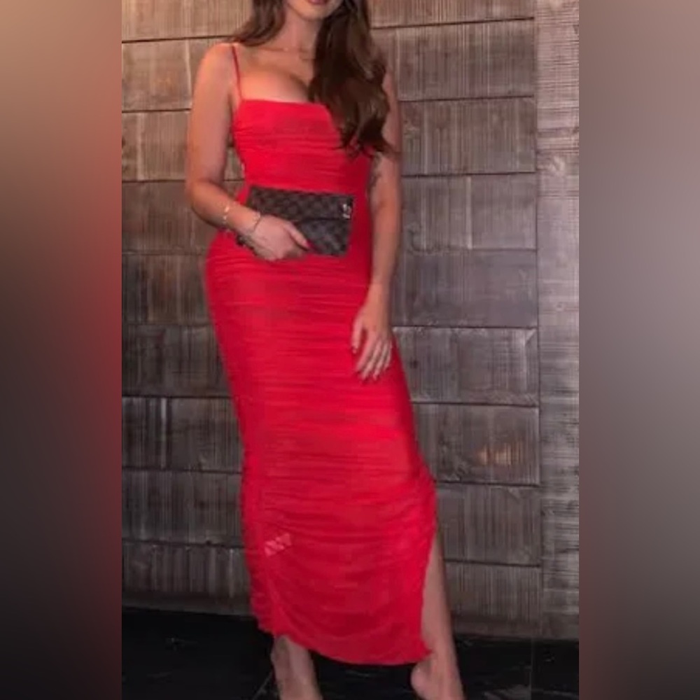 House of cb red dress